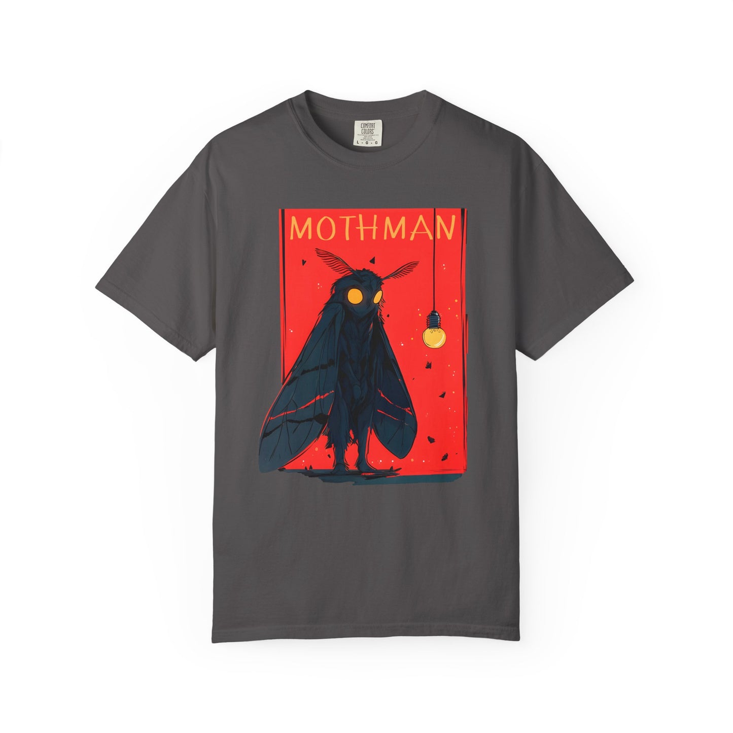 Mothman Graphic T-Shirt, Unisex Tee, Vintage Style, Gift for Mothman Fans, Unique Gift for Halloween, Cryptid