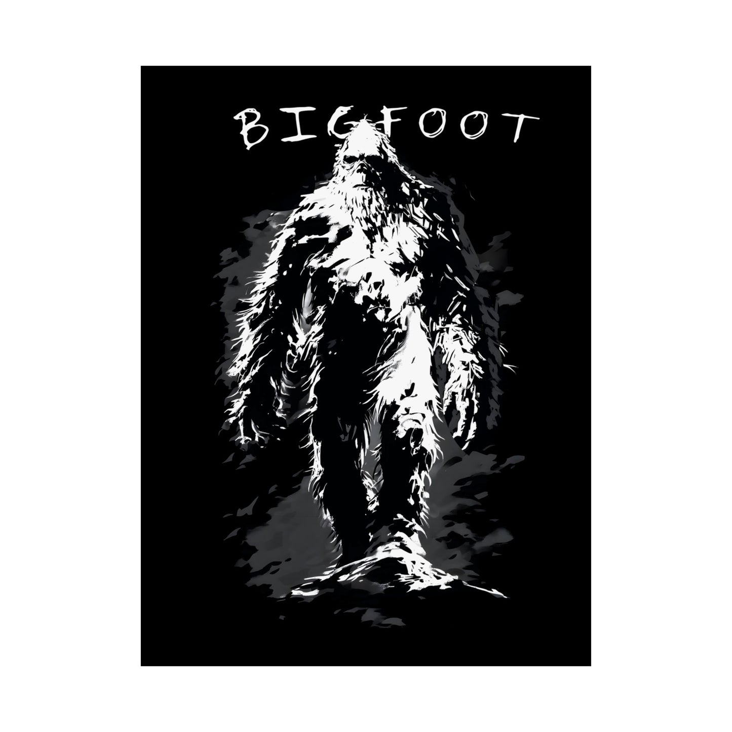 Bigfoot Matte Vertical Posters | Unique Wall Art, Home Decor, Gifts for Nature Lovers, Adventure Decor, Cryptid Enthusiasts