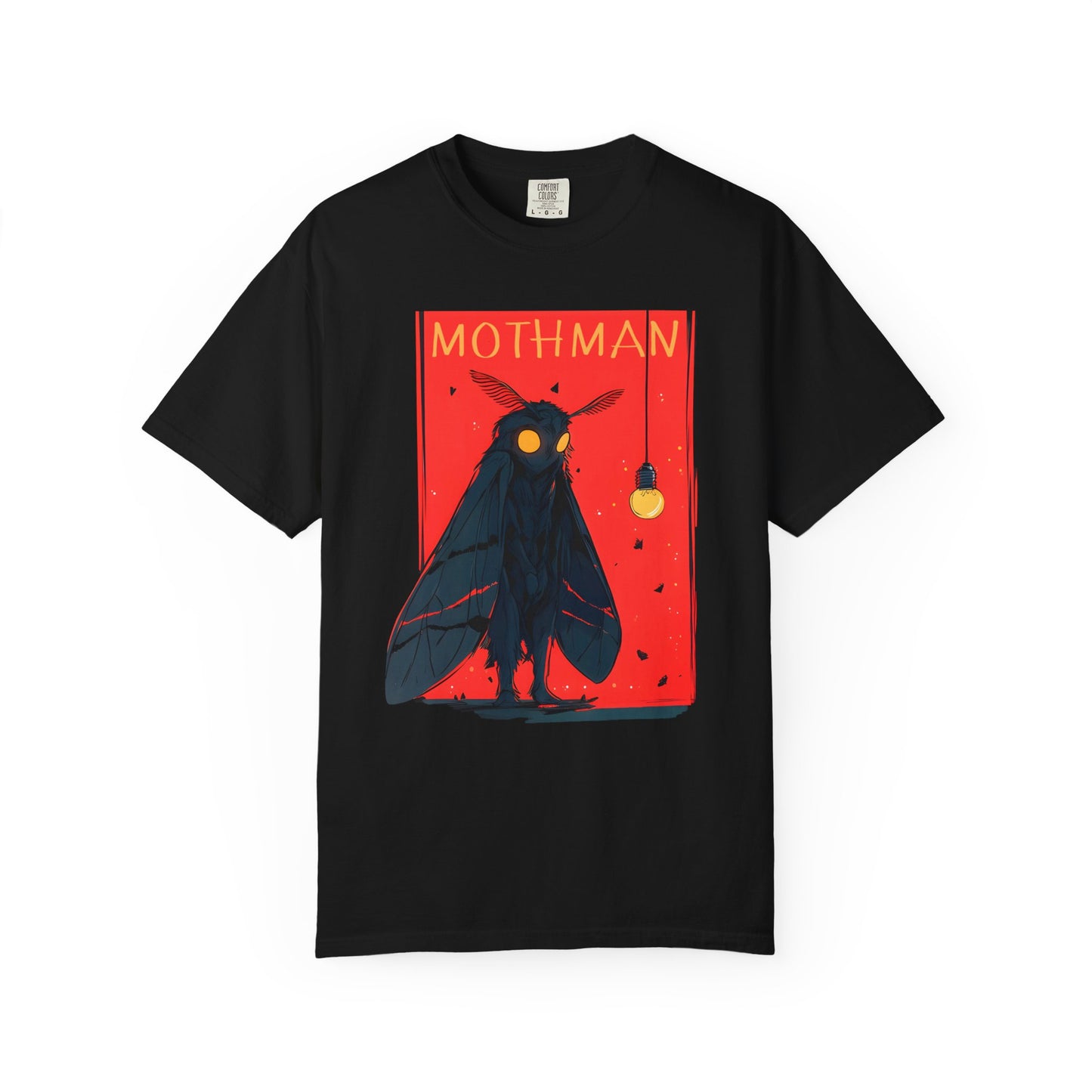 Mothman Graphic T-Shirt, Unisex Tee, Vintage Style, Gift for Mothman Fans, Unique Gift for Halloween, Cryptid