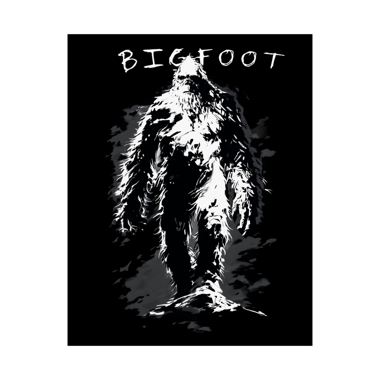 Bigfoot Matte Vertical Posters | Unique Wall Art, Home Decor, Gifts for Nature Lovers, Adventure Decor, Cryptid Enthusiasts