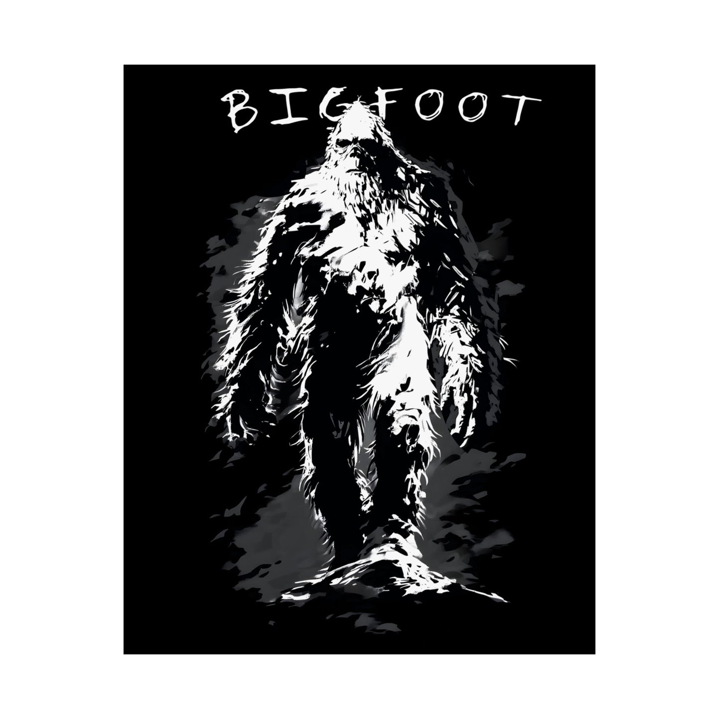 Bigfoot Matte Vertical Posters | Unique Wall Art, Home Decor, Gifts for Nature Lovers, Adventure Decor, Cryptid Enthusiasts