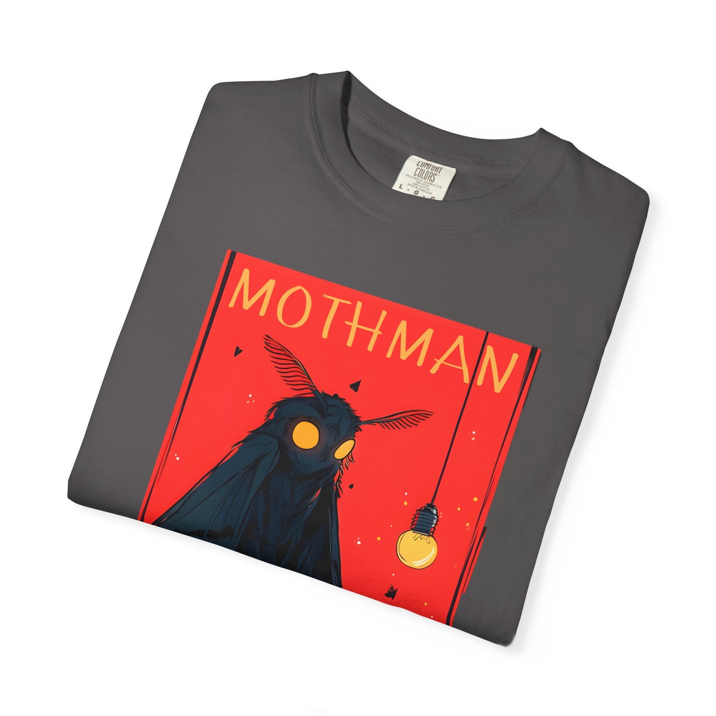 Mothman Graphic T-Shirt, Unisex Tee, Vintage Style, Gift for Mothman Fans, Unique Gift for Halloween, Cryptid